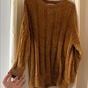 Zenana Outfitters Textured Tan Sweater